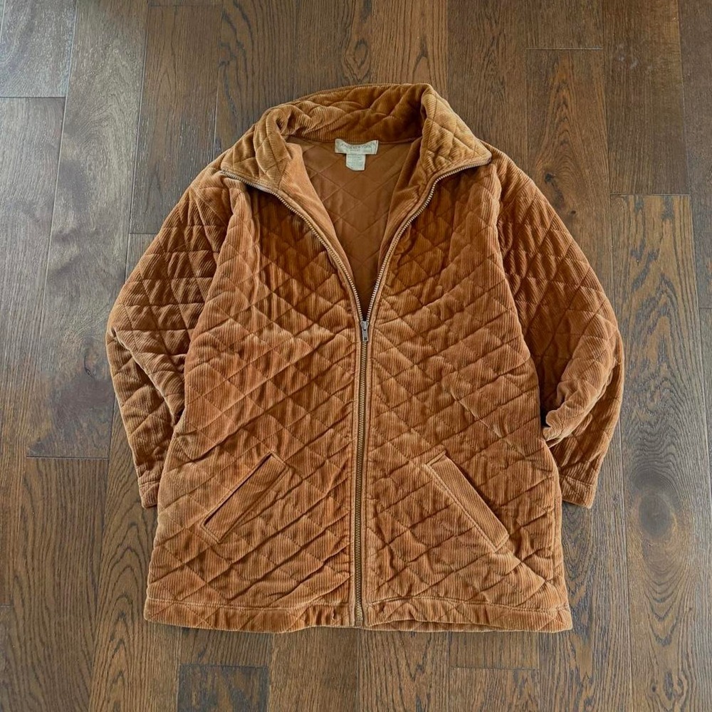 Vintage Jones New York Quilted Corduroy Jacket 1X